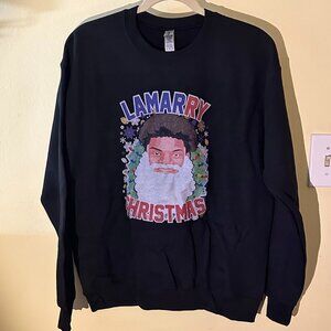 Baltimore Ravens Lamar Jackson Christmas Sweatshirt, adult size M